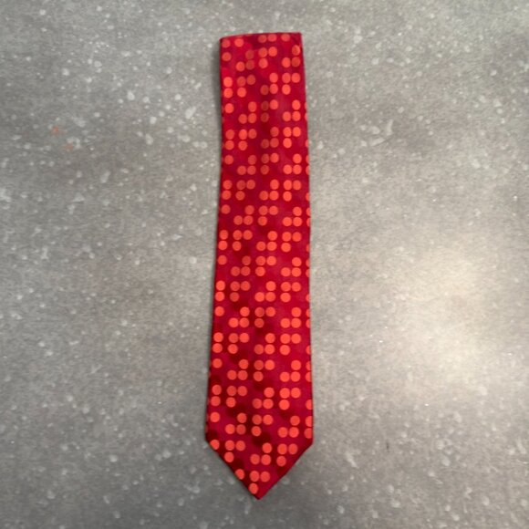 Ted Baker London Red Polka Dot Silk Necktie - Picture 3 of 8